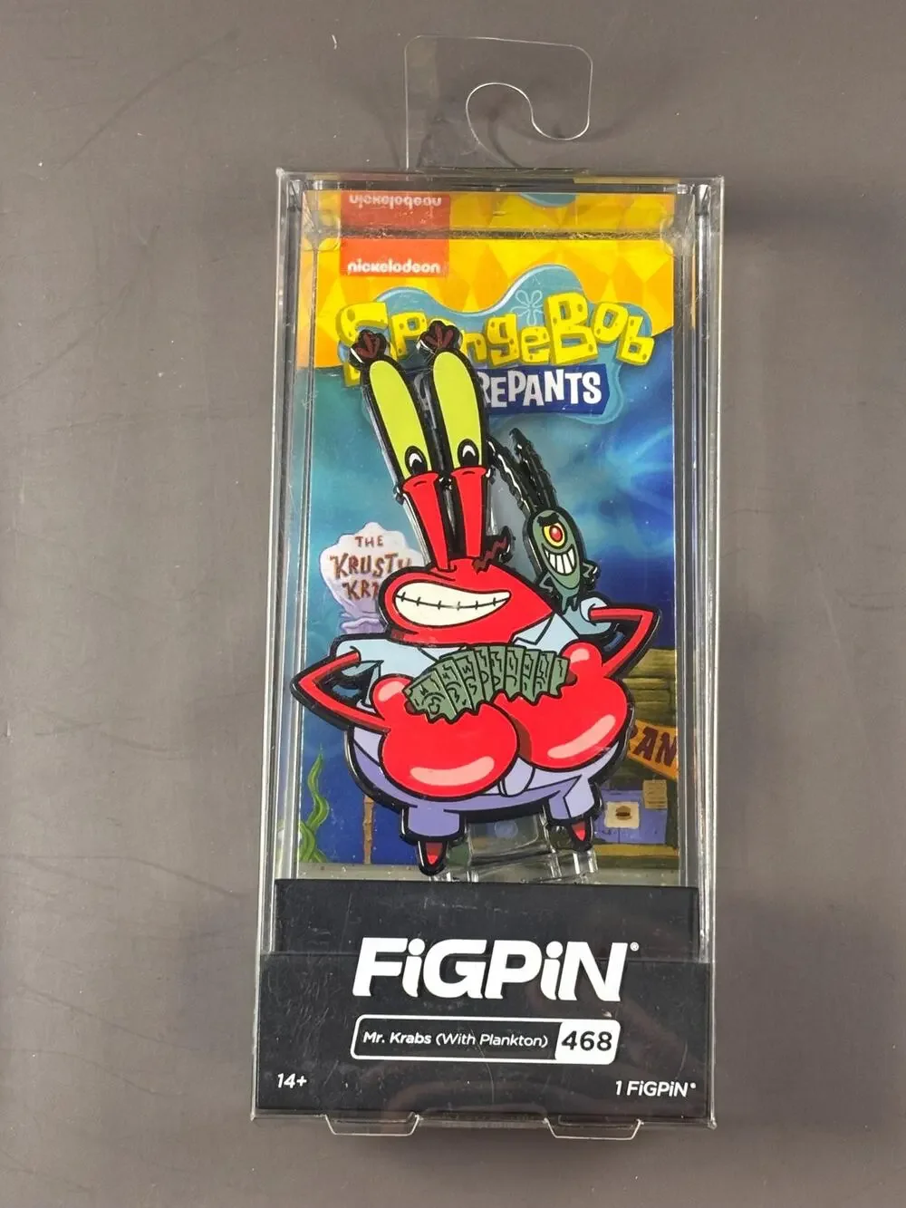 FiGPiN SpongeBob SquarePants Mr. Krabs With Plankton Collectible Pin #468